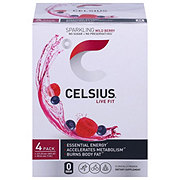 Celsius Live Fit Sparkling Drink - Wild Berry, 12 oz