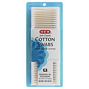 Hill Country Essentials Soft-Tipped Plastic Stick Cotton Swabs - Shop Cotton  Balls & Swabs at H-E-B