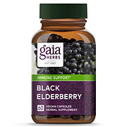 Gaia Herbs Single Herbs Black Elderberry Vegetarian Liquid Phyto-Caps