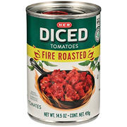 H-E-B Fire Roasted Diced Tomatoes, 14.5 oz