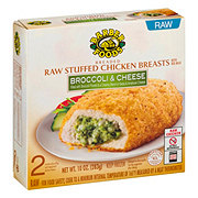Barber Foods Breaded Raw Broccoli and Cheese Stuffed Chicken Breasts
