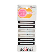 Scunci No-Slip Grip Metal Open Center Barette Assorted Colors