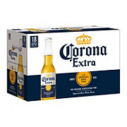 Corona Extra Mexican Lager Import Beer 12 oz Bottles, 18 pk