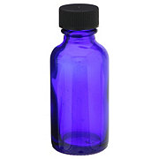 Wyndmere Naturals Glass Bottle W/cap Cobalt Blue