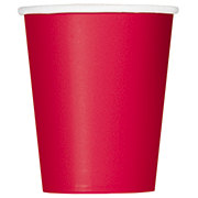 unique Party Paper Cups - Ruby Red, 14 Ct