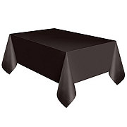 unique Party Plastic Rectanglular Table Cover - Midnight Black