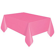 unique Party Plastic Rectanglular Table Cover - Hot Pink