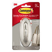 Command 3M  Traditional Metallic Coated Decorative Hook + Large Strips