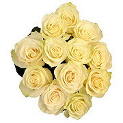 BLOOMS by H-E-B Dozen White Roses