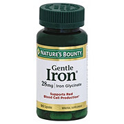 Nature's Bounty Gentle Iron 28 mg Iron Glycinate Capsules