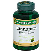 Nature's Bounty Cinnamon 2000 mg Plus Chromium Capsules
