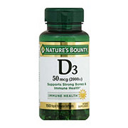 Nature's Bounty Vitamin D3 50 mcg Softgels