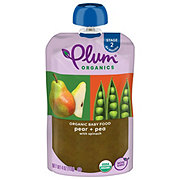 Plum Organics Pouch Baby Food - Pear, Spinach + Peas