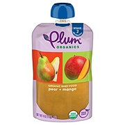 Plum Organics Baby Food Pouch - Pear + Mango