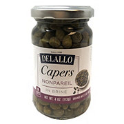 DeLallo Nonpareil Capers in Vinegar with Salt