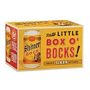 Shiner Bock Beer Cans 6 pk Cans