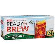 H-E-B Ready to Brew Decaffeinated Iced Tea - Family Size Tea Bags