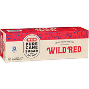 H-E-B Wild Red Soda 12 pk Cans - Pure Cane Sugar