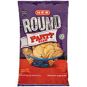 H-E-B Round Yellow Corn Tortilla Chips - Party Size