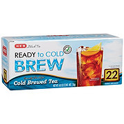 H-E-B Ready to Cold Brew Black Tea - Family Size Tea Bags