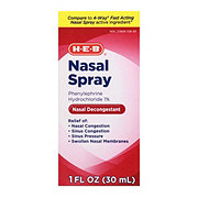 H-E-B Nasal Spray Phenylephrine Hydrochloride  Decongestant