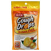 H-E-B Sugar Free Cough Drops – Honey Lemon