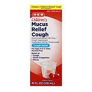 H-E-B Children’s Mucus Relief & Cough Liquid – Cherry Flavor