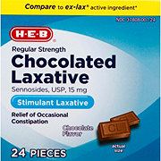 H-E-B Regular Strength Chocolated Laxative Sennosides 15 mg