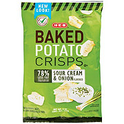 H-E-B Baked Potato Crisps - Sour Cream & Onion