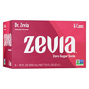 Zevia Zero Sugar Dr Zevia Soda 6 pk Cans