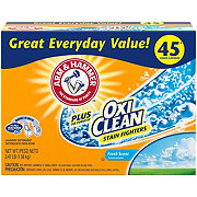 Arm & Hammer Plus OxiClean Powder Laundry Detergent, 45 Loads - Fresh Scent