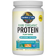 Garden of Life Raw Organic Plant Based 22g Protein Powder - Unflavored
