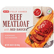 H-E-B Fully Cooked Beef Meatloaf with Red Sauce
