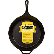 Lodge 9.5 Cast Iron Pie Pan & Cast Iron Silicone Brush Melting Pot, 15.2  oz, Black