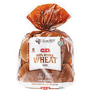 H-E-B 100% Whole Wheat Hamburger Buns
