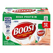 BOOST High Protein Nutritional Drink - Creamy Strawberry, 12 pk