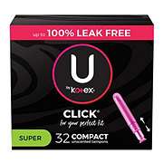 U By Kotex Click Compact Super Tampons