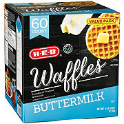 H-E-B Frozen Waffles - Buttermilk, Value Pack