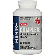 H-E-B Men 50+ Complete Multivitamin Tablets Texas-Size Pack
