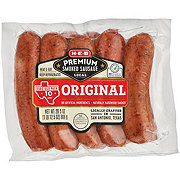 H-E-B Premium Smoked Sausage Links - Original - Texas-Size Pack
