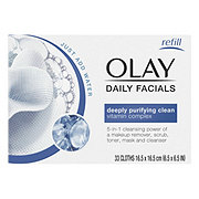 Olay Olay Daily Facials Deeply Purifying Cleansing Cloths, Fragrance-Free