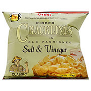Oishi Classic Ribbed Cracklings In Old Fashioned Salt and Vinegar