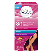 Veet Sensitive Formula With Almond Oil Ready To Use Wax Strips Hair Remover