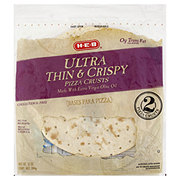 H-E-B Ultra Thin and Crispy 12 Inch Pizza Crusts
