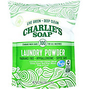 Charlie's Soap Fragrance Free Powder Laundry Detergent, 100 Loads