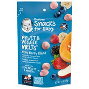 Gerber Snacks for Baby Fruit & Veggie Melts - Very Berry Blend