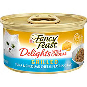 Fancy Feast Purina Fancy Feast Grilled Gravy Wet Cat Food, Delights Grilled Tuna & Cheddar Cheese Feast