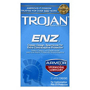 Trojan ENZ Spermicidal Lubricant Condoms