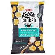 H-E-B Original Kettle Cooked Potato Chips - Reduced Fat