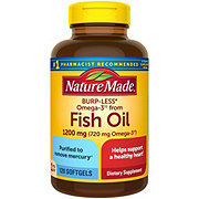 Nature Made Fish Oil 1200 mg Omega-3 720 mg Liquid Softgels
